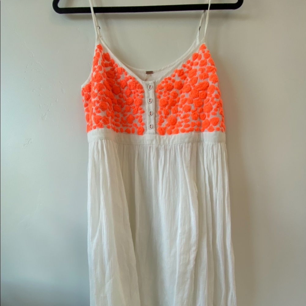 Free People embroidered dress with pockets